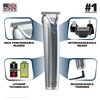 Wahl USA Stainless Steel Lithium Ion 2.0+ Beard Trimmer for Men - Electric Shaver & Nose Ear Trimmer - Rechargeable All in One Men's Grooming Kit - Model 9864SS