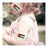 Womaha 30 Temporary Jordan Flag Tattoos Fans Face Tattoo Stickers for Adults Kids Group Activity Props