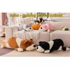 Rniuc Plush Dog Big Doll Cute Cartoon Soft Dog Big Pillow Long Throw Sleeping Pillow Doll Toy Pillow Plush Puppy Yellow 17.7in/45cm