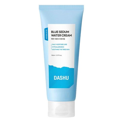 DASHU Blue Sedum Water Cream | Hydrating Face Cream Water Based Moisturizer for Face w/ 8 Types of Hyaluronic Acids | Lotion for Men 5.07 fl oz