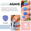 Revel Nail Dip Powder - Blue Powder Dip Nail Polish, Chip Resistant Dip Nail Powder with Vitamin E and Calcium, DIY Manicure, Agave