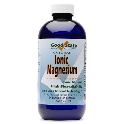 Good State Ionic Magnesium 8 oz - Natural - Nano Sized Mineral Technology - Professional Grade - Supports Healthy Chemical & Enzymes Reactions - 96 Servings (8.1 fl oz)