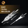 Tattoo Cartridge Needles- Yuelong 20PCS New Revolution Disposable Tattoo Needle Cartridge 13 Single Stack Magnum for Tattoo Needles,Tattoo Machine Kit,Tattoo Supplies (1213M1)
