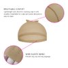 4 Pcs Stretchy Nylon Wig Caps, Brown Skin Tone Wig Cap for Women, Bald Cap for Wigs