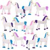 ArtCreativity Bendable Unicorns, Set of 24, Flexible Unicorn Figurines, Stress Relief Fidget Toys, Piñata Fillers, Birthday Party Favors, Goodie Bag Stuffers for Kids