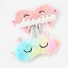Cute Animal Sleeping Sleep Mask Soft Plush Blindfold Cute Rabbit Panda Koala Eye Cover Eyeshade for Kids Teens Girls Women (Unicorn Rainbow)
