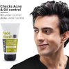 Ustraa Face Wash - for Oily skin - 3.52 oz - Especially for Oily skin, For acne-prone skin, No Sulphate No Paraben, Checks acne and blackheads