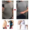 GKVK Mens Slimming Body Shaper Vest Shirt Abs Abdomen Slim, Purple, L(chest size 96cm-101cm/38inches-40inches)