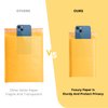 Fuxury Kraft Bubble Mailer 4x8” 50Pack Strong Adhesion Padded Envelopes Thick Bubble Envelopes Usable Size 4x7" Waterproof Cushioned Bubble Mailers Packaging for Small Business #000 Yellow