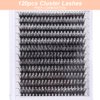 NuAngela Lash Clusters 40D D Curl DIY Lash Extensions 240PCS 8-16MM Individual Lashes Cluster Lashes Natural Eyelash Extensions Indicidual Eyelashes