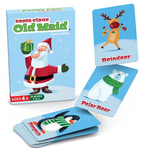 Santa Claus Old Maid – A Fun Christmas Game for Kids Ages 4+ | Classic Card Game with an Adorable Christmas Theme (Family Board Game Night, Stocking Stuffers, Gift Idea for Boys & Girls)