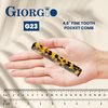 Giorgio G23 Handmade Fine Tooth Comb Pocket Comb for Men, Mustache Comb and Beard Comb for Men, Hair Comb for Everyday Grooming or Styling Hair, Saw Cut and Hand Polished Travel Comb (4.6")