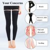 Medical Thigh High Compression Socks,for Women & Men,20-30 MmHg Support Stockings Varicose Veins Compression,Leg Sleeves Footless Hose Legs Open Toe for Relief Shin Splints,Edema,Swelling (Black, S)