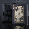 Joyoldelf Cool Black Playing Cards, Waterproof Poker with Dollar Pattern, Black-Gold Foil Cards with Box, Great for Magic & Party
