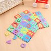 Toyvian 36pcs Mini Number Alphabet Alphabet Puzzle Mini Floor Mat for Baby Mini Foam Puzzle Baby Foam Play Mat Table Mat for Kids, Alphabet Mat Play Mats for Toddlers(2.4x2.4x0.4inch)