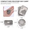 HIDEDC Metal Fidget Toys Gift Pack, Fidget Slider Haptic Coin EDC Fidget Toy for Adults, Home Office Executive Desk Toys Gift for Him, Perfect for ADHD/ADD/Autism (Silver)