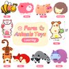 VNDUEEY Fridge Magnets, 10 Pack Cute Animal Magnets Refrigerator Magnets Fun Whiteboard Magnets, Full Back Magnetic Play Farm Magnets for Boys and Girls