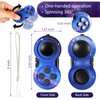 2 Pieces Fidget Pad Sensory Fidgets Controller Pad Handheld Fidget Game Pad Sensory Educational Toy for ADHD ADD OCD Autism Anxiety Stress Relief (Starry Purple and Starry Blue Style)