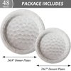 gisgfim 48 Pcs Golf Birthday Plates Supplies Paper Golf Party Decorations Sports Theme Dessert Dinner Plates Disposable Golf Party Favors Decoration for Boy birthday party Baby Shower