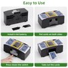 YUCEEN Automatic Card Shuffler 1/2 Decks,Battery Operated Electric Playing Card Shuffler for UNO,Casino Card Game,Poker,Phase 10,Blackjack,Texas Hold'em,Home Card Games