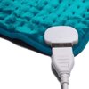 Ambershine 17''x33'' XXXL King Size Heating Pad with Fast-Heating Technology&10 Temperature Settings, Flannel Electric Heating Pad/Pain Relief for Back/Neck/Shoulders/Abdomen/Legs (Bright Blue)