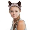 AHONEY Makeup Spa Headband Face Wash Headband for Women Girls Cute Headbands Animal Ears Shower 4Pcs Coral Fleece Hair Band Women Cosmetic Headwrap for Spa Yoga Makeup Washing Face
