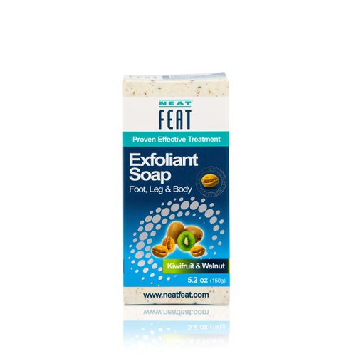 Neat Feat Kiwifruit and Walnut Foot Scrub Soap, 5.2 Fl. oz.