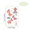 OohFaice 15 Sheets Glow in Dark Dinosaur Temporary Tattoos for Kids, Waterproof Fake Tattoo Stickers, Luminous Party Supplies Gifts for Boys and Girls