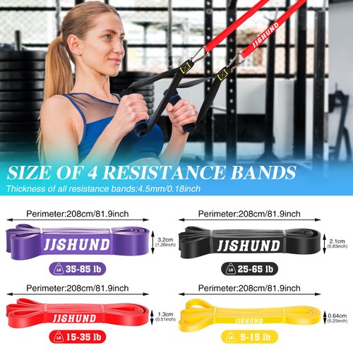 Resistance Bands, Pull Up Assistance Bands Pull Up Bands Exercise Bands for Men Women, Workout Bands for Working Out, Muscle Strength Training, Body Stretching