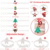 70 PCs Christmas Party Favors Kids Party Favor Bags Stamps Slap Bracelets Keychains Rings Bracelets Tattoos Xmas Classroom Gifts Prizes Stocking Stuffers Christmas Favors for Kids