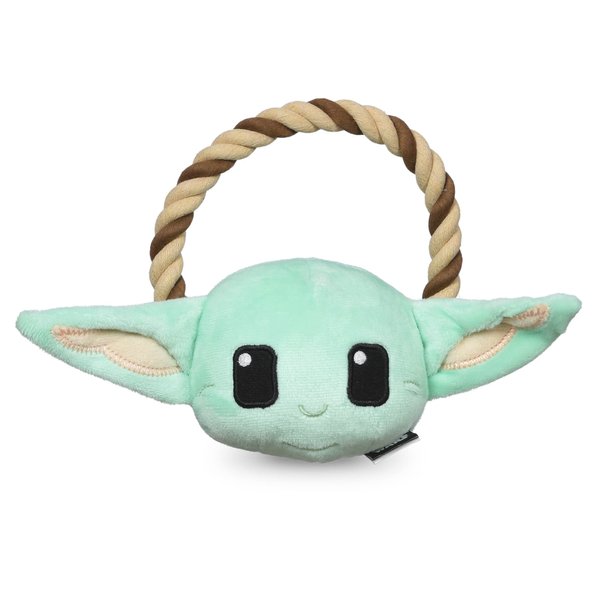Star Wars for Pets GROGU Rope Ring with Plush Head Dog Toy | GROGU Chew Toy for Dogs | The Mandalorian Dog Toys, Dog Tug Toys, Tug of War Dog Chew Toys, 7 Inch (FF19276)