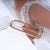 Iaceble Minimalist Oval Hair Clip Hairpin Gold Oval Circle Hairclips Metal Geometric Hairpin Barrette French Ponytail Holder Hair Clips Decorative Hair Accessories for Women and Girls Headdress