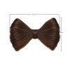 ccHuDE 2 Pcs Bowknot Wig Clips Fake Hair Buns Clip Hair Bow Hairpiece Barrettes Hair Extensions Clips Decorative Hair Styling Clip for Women Girls Light Brown