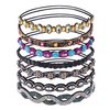 inSowni 7 Pack Handmade Rhinestone Crystal Beaded Elastic Headbands Jewelry Hair Bands Accessories for Women Girls Brides