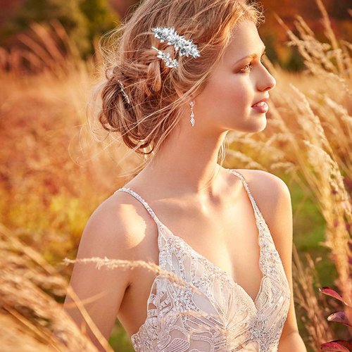 4 Pcs Bridal Rhinestone Hair Clips Crystal Pearl French Hairpins Elegant Rhinestone Jewelry Peaels Wedding Accessories for Brides Bridesmaids Flower Girls(Sliver)