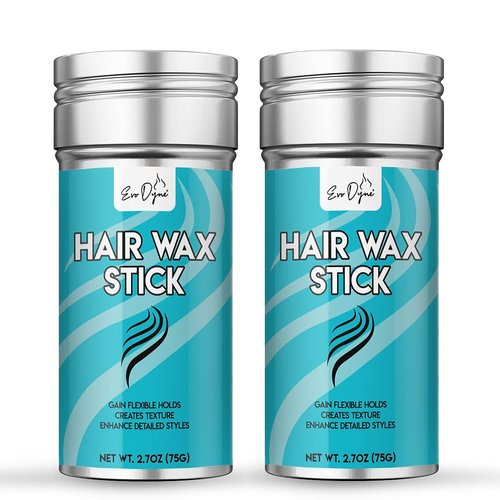 Evo Dyne Hair Wax Stick, (2.7 oz) - Gain Flexible Holds | Uni-Sex Formula, Wax Stick for Hair & Compatible with Wigs - Gain Enhance Detailed Styles (2-Pack (5.4 oz))