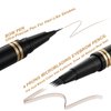 Eyebrow Pen,2-in-1 Waterproof Eyebrow Pencil with 4 Tip Microblading Brow Pen and Ultra-Precise Brow Pencil,with Dual-ended Eyebrow Brush,Eyebrow Makeup for Natural Looking-Soft Brown