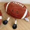 XIYUAN 13 inch Stuffed Sports Balls Toy Creative Football Doll Fun Cute Plush Doll Toy Plush Stuffed Spherical Soft Toys Sports Throw Pillow CushionKids Gift(Rugby)