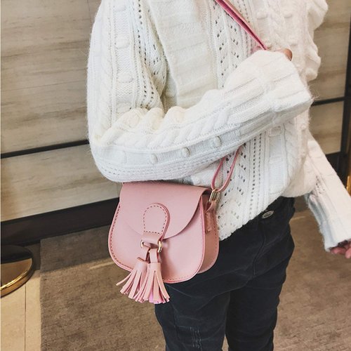 JUMISEE Kids Girls Toddler Mini Shoulder Purse Crossbody Bag with Tassel