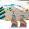 Yaomiao 30 Packs 2.5 oz Plastic Sand Art Bottles with Corks for Kids 3 Styles Sand Art Clear Containers for Sand Art Wedding Invitations Fun Arts Crafts Supplies Boys Girls Decorations (Cork Topper)