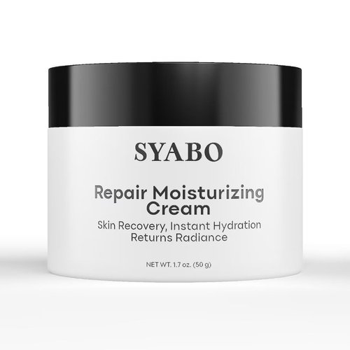 SYABO Repair Face Moisturizer, Daily Anti Aging Face Cream, Fragrance Free Skin Barrier Repair Face Moisturizer, Reduce Deep Wrinkles and Boost Skin for All Skin Types, 1.7 FL OZ