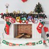 14 Sets Wreath Tree Ornaments Craft Kit with Ribbons, Bows and Bells Assortment for Kids Holiday Winter Bracelets and Necklaces