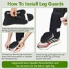 NVAAV Baseball Leg Guard, Softball Batter's Shin and Foot Shield with Adjustable Straps, Breathable and Impact Resistant, Suitable for Both Left and Right Feet, Adult Size