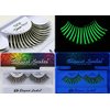 Elegant Lashes G234 "Glow Stixx" Glow in the Dark False Eyelashes Halloween Dance Rave Costume