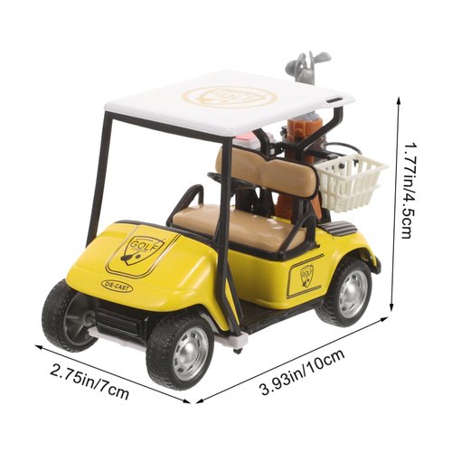 Kisangel Golf Cart Model Golf Cart Cake Topper Golf Cart Toy Decorations Die-cast Model Toys Diecast Golf Carts Toy Golfing Themed Party Decor Bedroom Golf Cart Decor Alloy Metal Mini Car