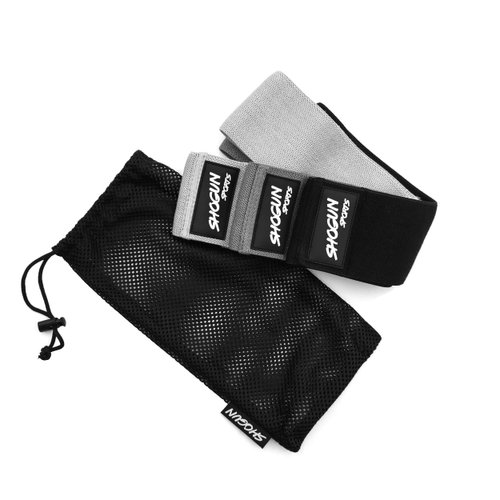 Shogun Sports Hip Resistance Bands. Set of 3 Fabric Hip Bands for Glute Activation, Booty Exercises and Resistance Training. Fabric Resistance Bands for Legs and Butt with Carry Bag Included.