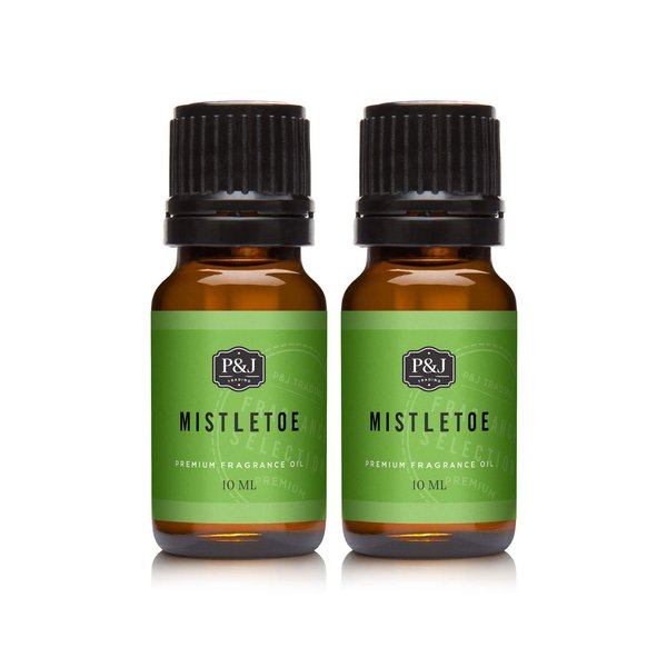 P&J Fragrance Oil | Mistletoe Oil 10ml 2pk - Candle Scents for Candle Making, Freshie Scents, Soap Making Supplies, Diffuser Oil Scents