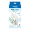 Dr. Brown's Natural Flow Anti-Colic Options+ Narrow Baby Bottle, Pig & Frog, 8 oz/250 mL, with Level 1 Slow Flow Nipple, BPA Free, 0m+, 2-Pack