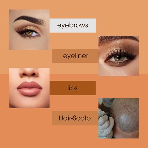 INKin Professional Tattoo Cartridge Needles Round Liner Permanent Makeup 3RL 0.25MM Needles for Hair-Scalp Rotary Pen Machine Supply 20Pcs (0.25mm/1RL)