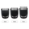 Bedaily Replacement 3Pcs Beard Stubble Blade Guards (3mm 5mm 7mm) with Beard Comb Set Compatible for Phi+lips Norel+co Multigroom Trimmer MG7730 MG7735 MG7745 MG7750 MG7770 MG7785 MG7790 MG7791